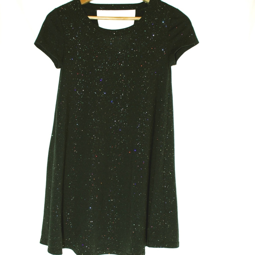Black Glitter Dress